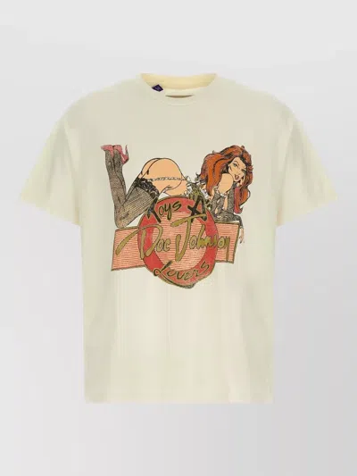 Gallery Dept. Doc Johnson Toys 4 Love Glittered Printed Cotton-jersey T-shirt In Neutral