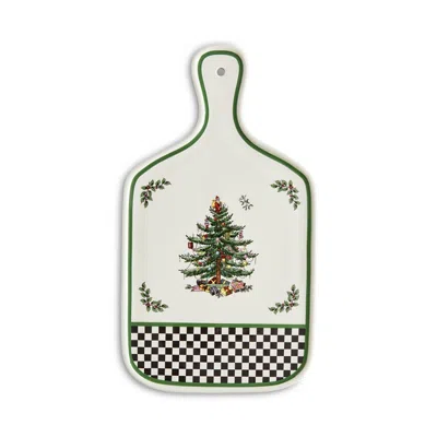 Spode Christmas Tree Black & White Serving Board, 13.5 In Multi