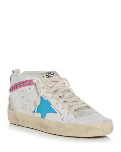 Golden Goose Unisex Mid Star Mid Top Sneakers In White
