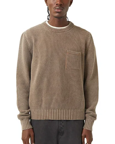Corridor Crewneck Pocket Sweater In Brown