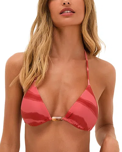 Vix Paula Hermanny Enigma Triangle Bikini Top In Pink
