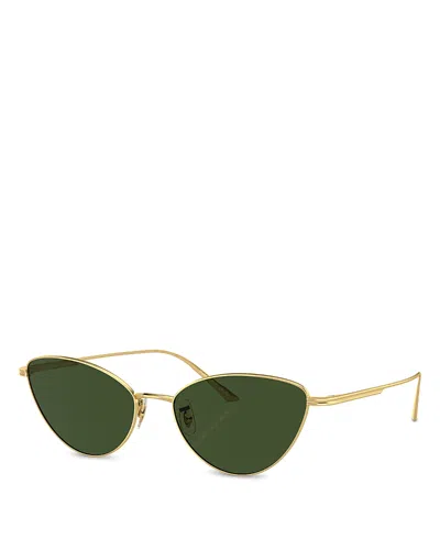 Khaite X Oliver Peoples Butterfly Sunglasses, 56mm In Green