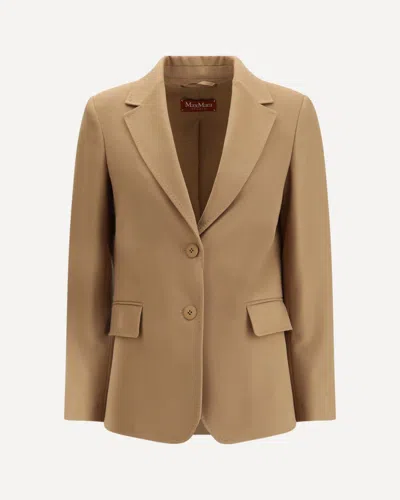 Max Mara Folgore Jacket In Brown