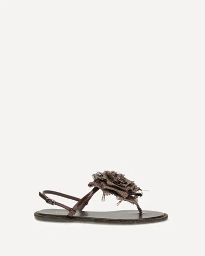 Le Silla Rose Sandals In Brown
