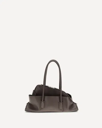 Attico La Passeggiata Small Shoulder Bag In Brown