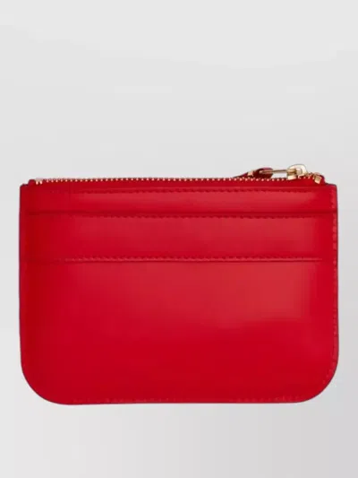 Comme Des Garçons Large Bow Design Wallet 145x105 Mm In Red