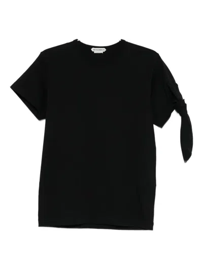 Jw Anderson Knot T-shirt In Black