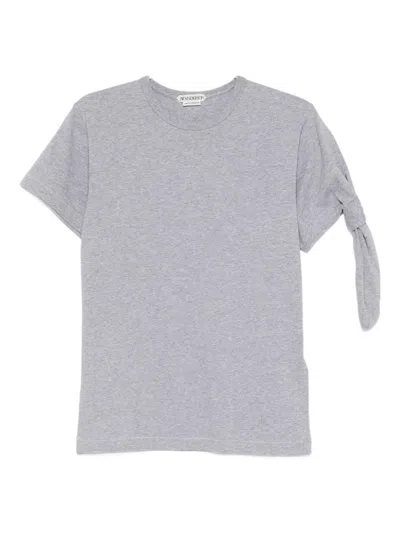 Jw Anderson Knot T-shirt In Gray