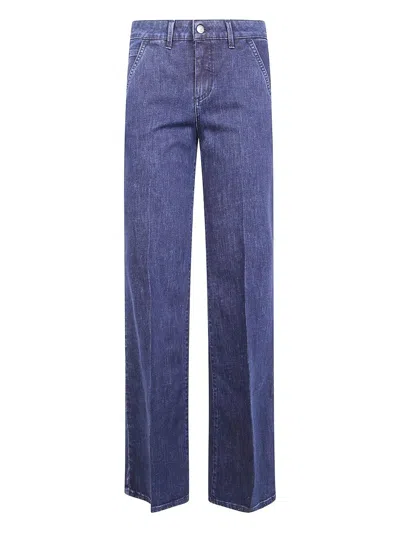 Cigala's "chino Flare" Trousers In Blue