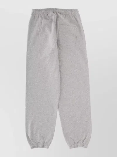 Sporty And Rich Comfortable Trousers With Elastic Cuffs And Pockets In Gray