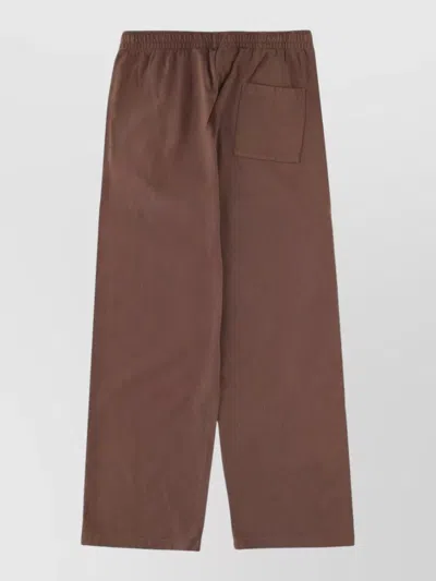 Sporty And Rich Comfortable Trousers Featuring Elastic Waistband In Brown