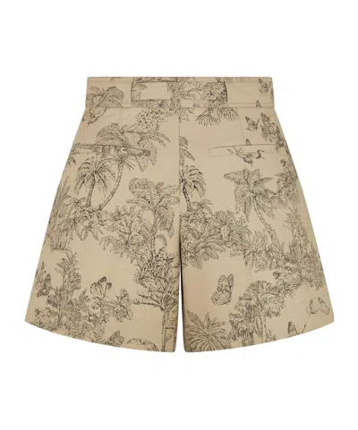 Dior Drawstring Shorts In Brown