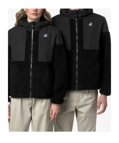 K-way Samson 4.0 Orsetto Full Zip Hoodie In Black