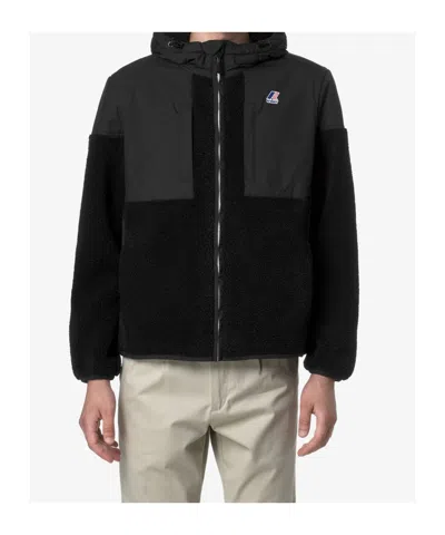 K-way Samson 4.0 Orsetto Full Zip Hoodie In Black