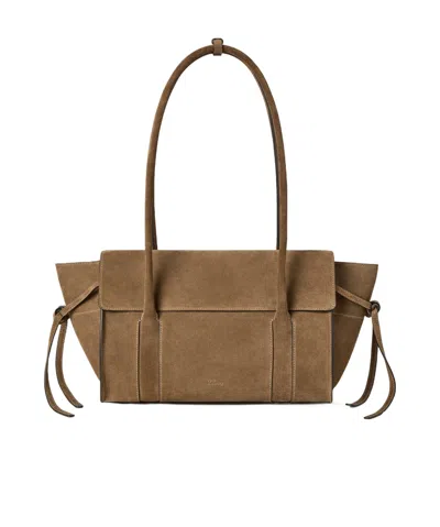Mulberry Small Bayswater Flap-top Tote Bag In Brown