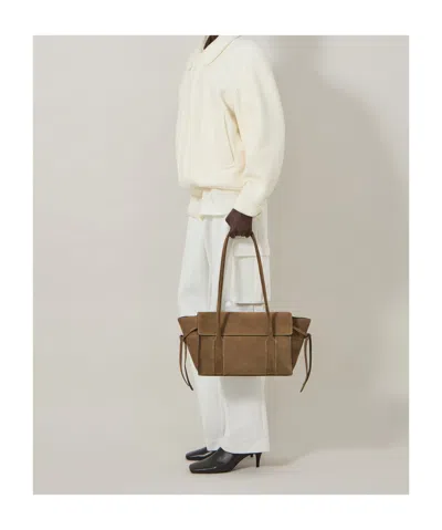 Mulberry Small Bayswater Flap-top Tote Bag In Brown