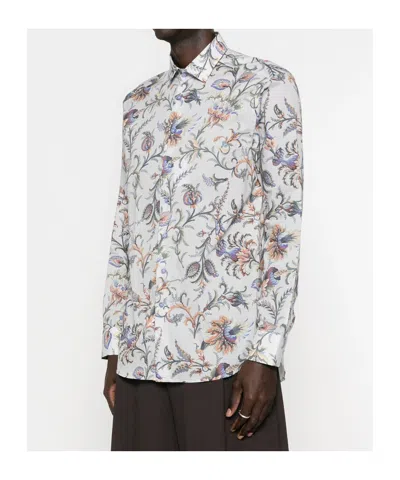 Etro Blue Shirts Men In White