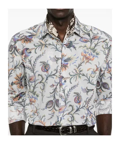 Etro Blue Shirts Men In White