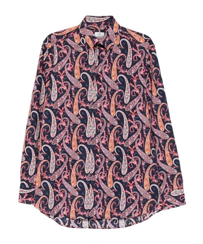 Etro Blue Shirts Men In Multi