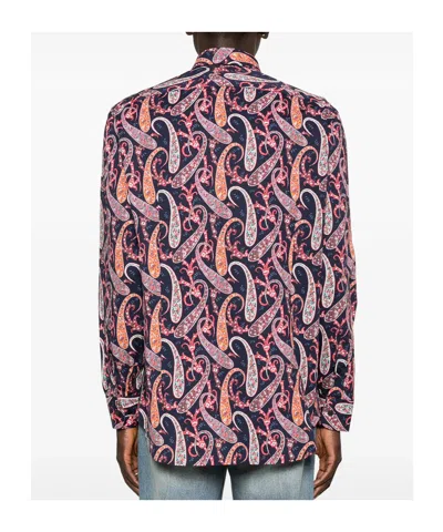 Etro Blue Shirts Men In Multi