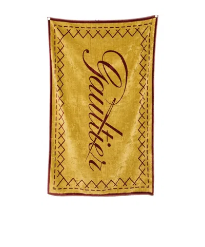 Jean Paul Gaultier Beach Towel In Yellow
