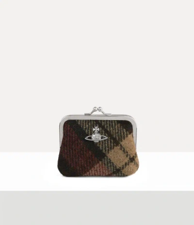 Vivienne Westwood Frame Coin Purse Harris Tweed Check Light-check One Size Women