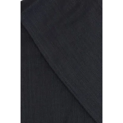 Brunello Cucinelli Women Silk And Cashmere Scarf In Black
