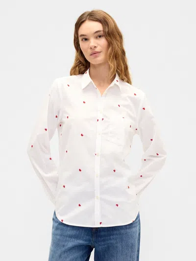 Gap Factory Classic Cotton Shirt In White