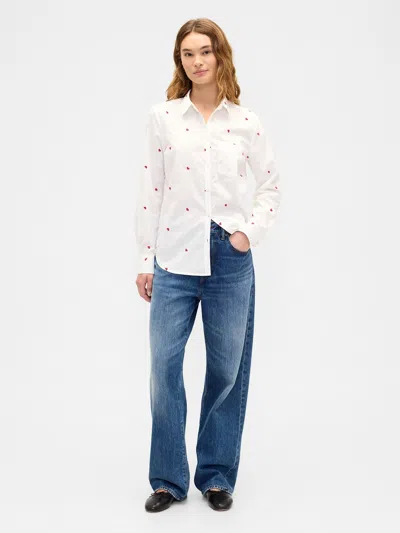 Gap Factory Classic Cotton Shirt In White