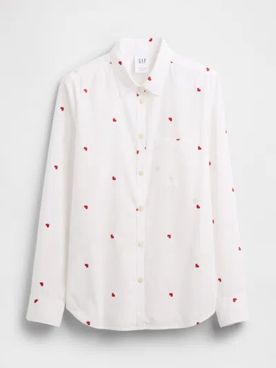 Gap Factory Classic Cotton Shirt In White