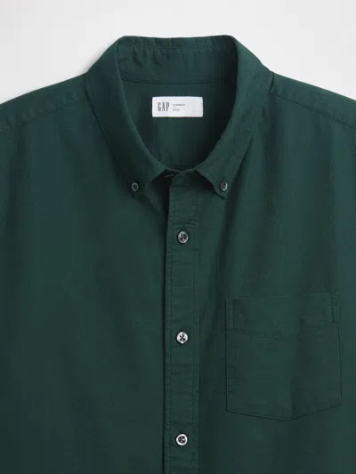 Gap Factory Oxford Shirt In Standard Fit In Green