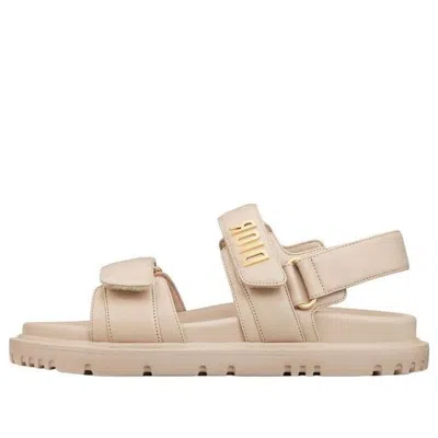 Dior (wmns) Act Sandal Powder Beige Lambskin In Neutral