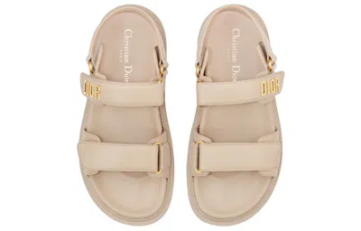 Dior (wmns) Act Sandal Powder Beige Lambskin In Neutral