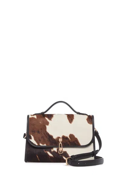 Gabriela Hearst Medium Leonora Flap Bag In Ivory Cognac Multi Pony Hair In Multi
