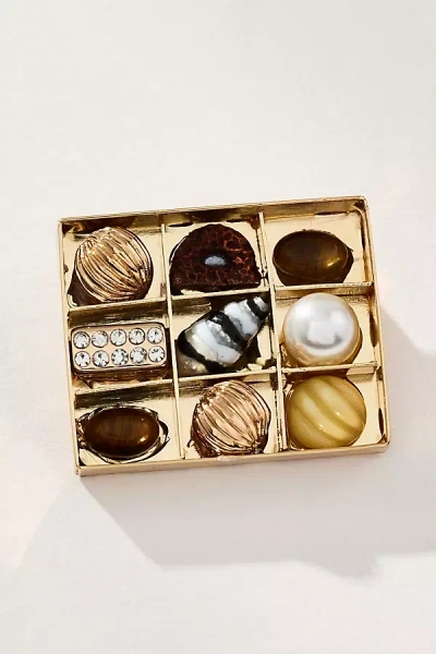 By Anthropologie Sweets Brooch In Gold