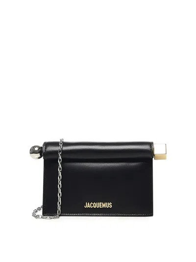 Jacquemus La Pochette Rond Carre Bag In Black