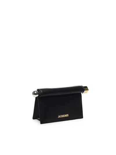 Jacquemus La Pochette Rond Carre Bag In Black