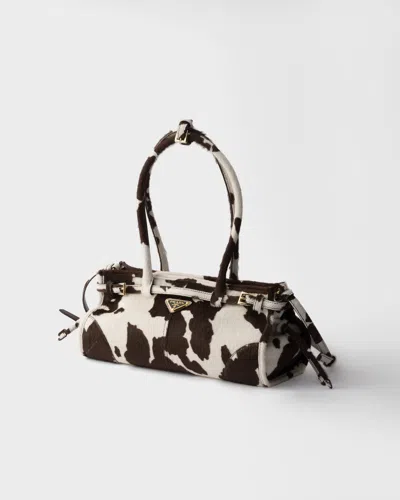 Prada Bonnie Medium Printed Leather Handbag In Multi