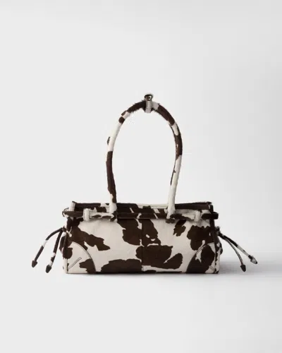 Prada Bonnie Medium Printed Leather Handbag In Multi