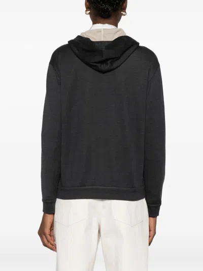 Brunello Cucinelli Hoodie Made From Cotton And Silk