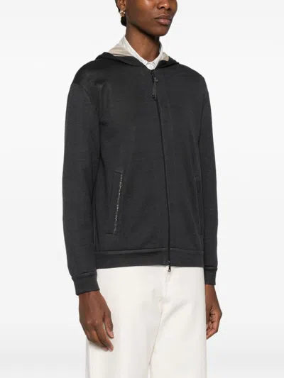 Brunello Cucinelli Hoodie Made From Cotton And Silk
