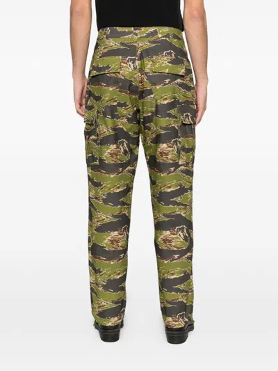 Icecream Cotton Cargo Trousers In Brown