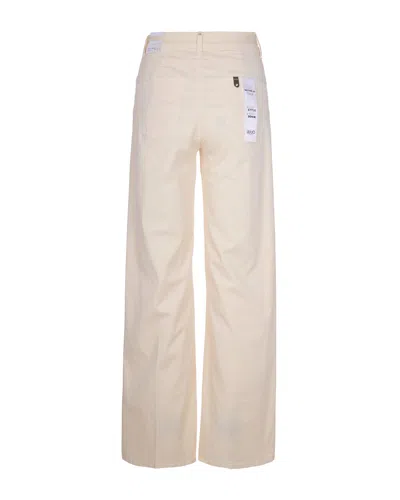 Liu •jo Jeans Flare Con Cintura Panna In Neutral