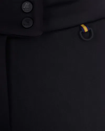 K-way Pantalone Ecreins Softshell Black Pure In Black