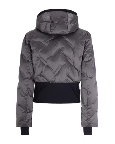 Rh+ Giubbino Calipso Ii Crop W Silver In Gray