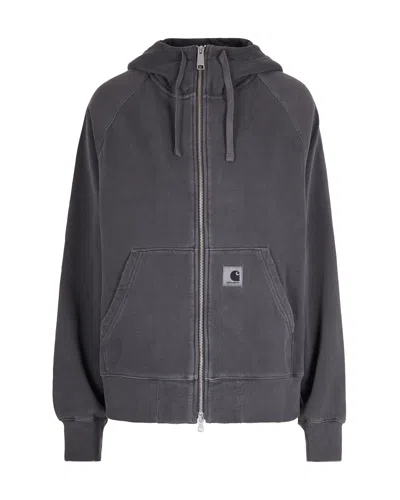 Carhartt Felpa W' Hooded Torion Black/grind Washed In Black