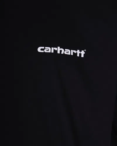 Carhartt Archive Script Printed T-shirt In Black