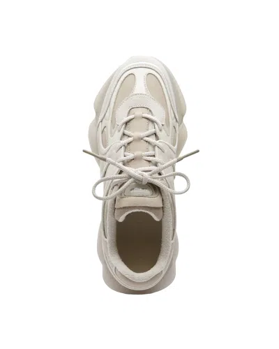 Axel Arigato Eris White Sneaker With Side Logo Lettering And Panel Design In Suede Man In Multi