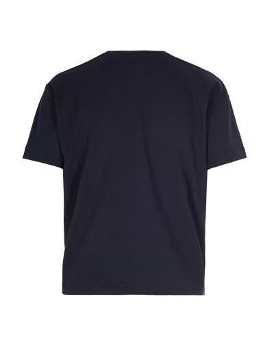 Apc T-shirt Boxy Rue Madame Paris Dark Navy/ecru In Blue