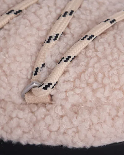 Moon Boot Ciabatta Teddy Sand In Pink